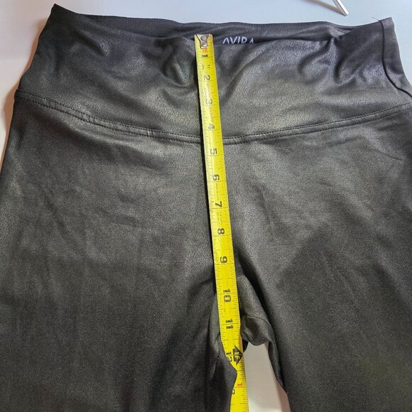 Avira Vibe Black High-Waist Leggings women L Polyester Spandex Blend - Picture 4 of 5